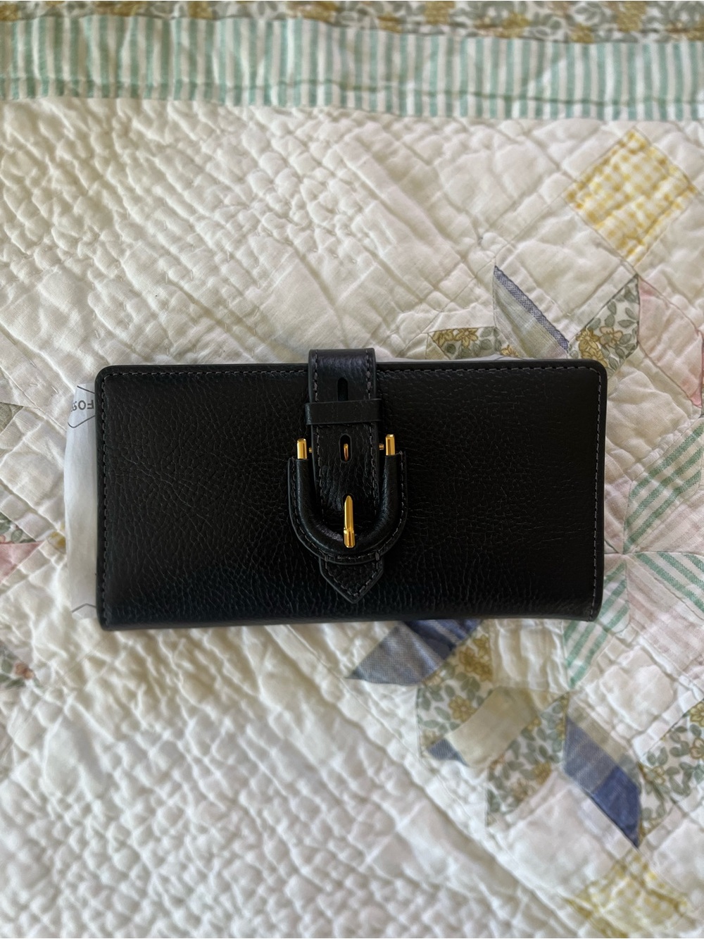 Brand New Fossil Black Leather Wallet